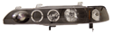 1990 1991 1992 1992 Acura Integra Euro-Style Projector Headlights with dual lighted halos