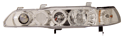1990 1991 1992 1992 Acura Integra Euro-Style Projector Headlights with dual lighted halos